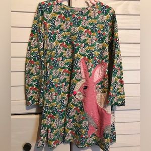 Mini boden flower with bunny dress